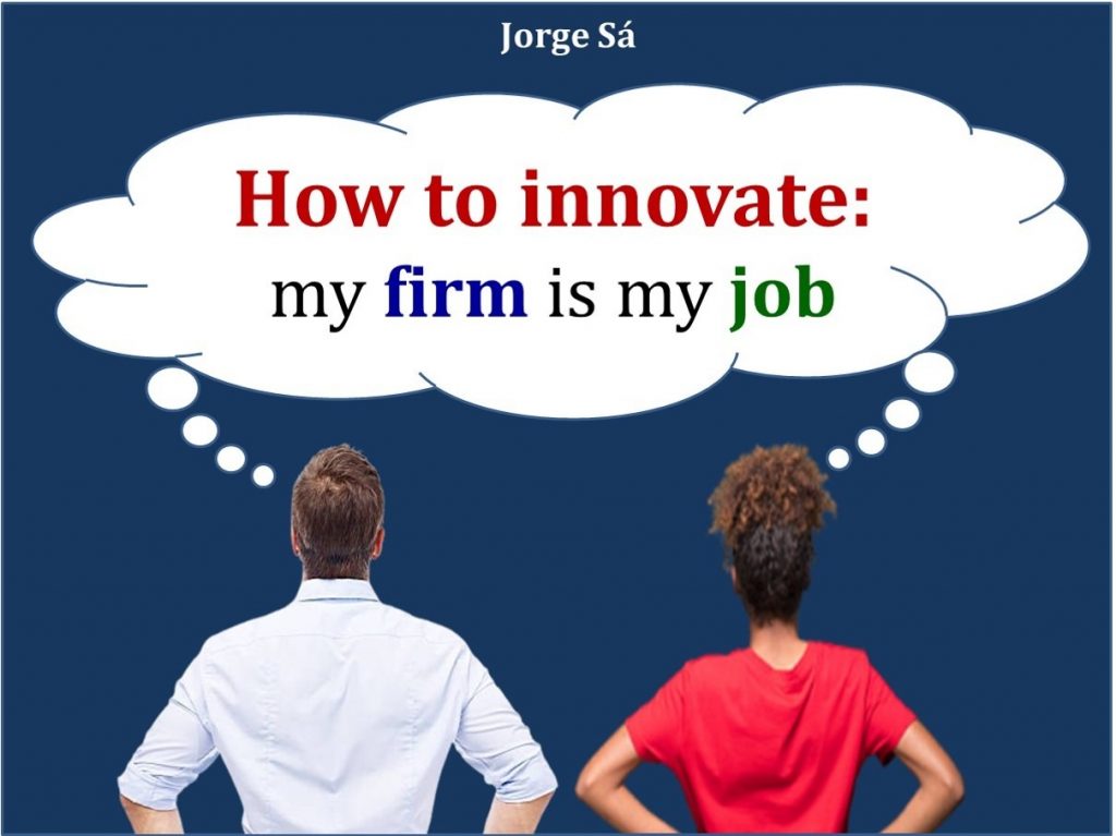 Cover of the book How to innovate: my firm is my job, by Jorge Sá, an Peter Drucker Expert